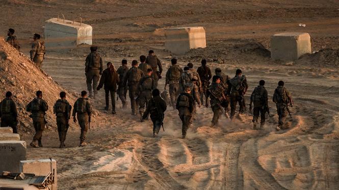 Israeliska soldater vid gränsen till Gaza.