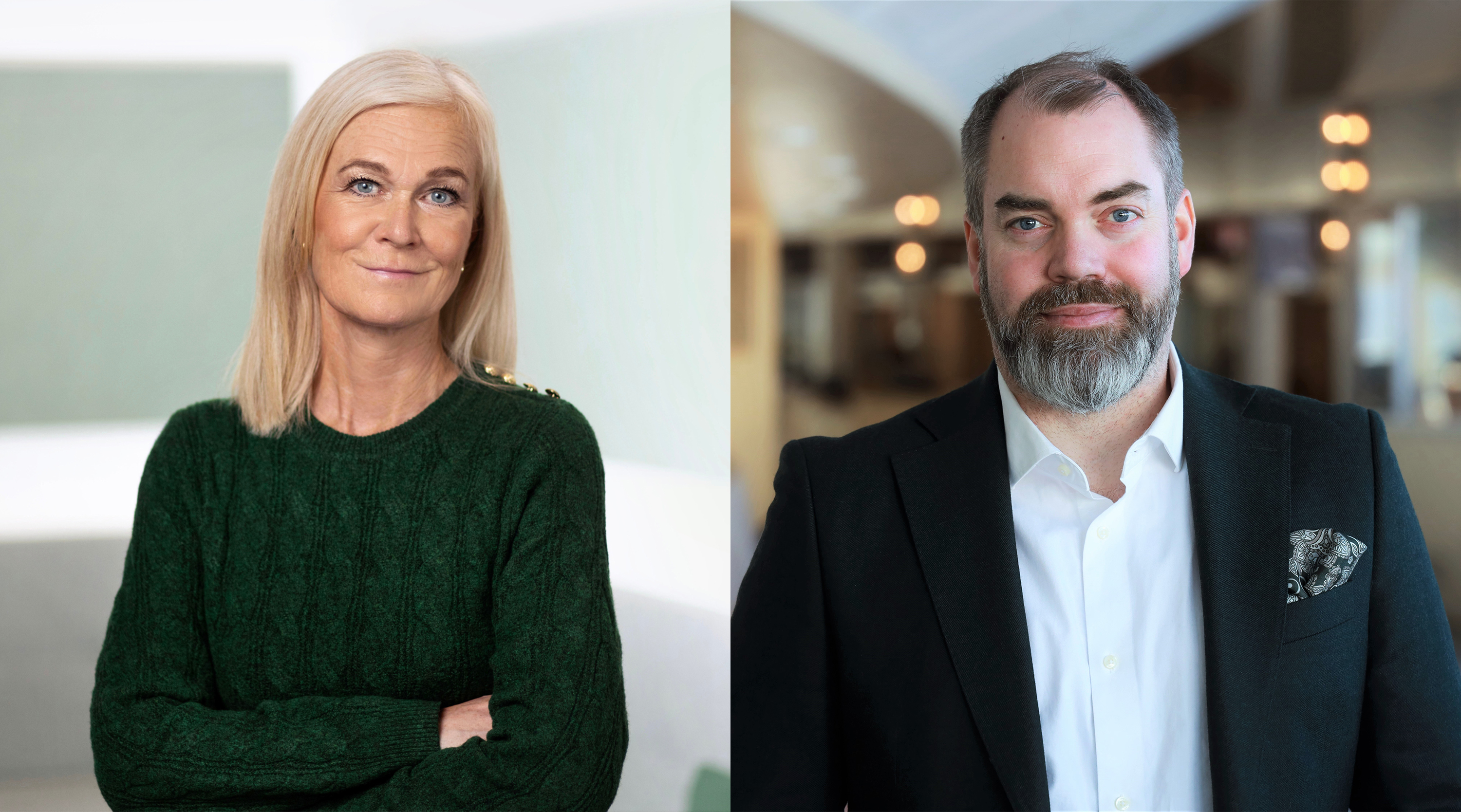 Fredrik Lundh Sammeli och Marie Axelsson (S).