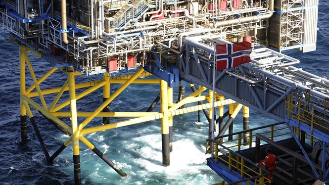 VId Sleipnerplattformen i Nordsjön har koldioxid lagrats i marken sedan 1996. 