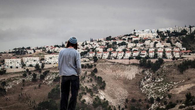 Den nuvarande bosättningen Ma'ale Adummim vid Israel-ockuperade E1. Israel vill bygga en ny jättebosättning som skulle klyva den palestinska Västbanken i tre.