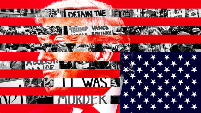 Stora protester har ägt rum mot Donald Trump i Minneapolis efter de två dödsskjutningar utförda av Ice-agenter.