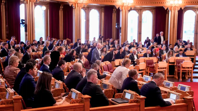 Norska Stortinget röstade om monarkins avskaffning under tisdagen. 