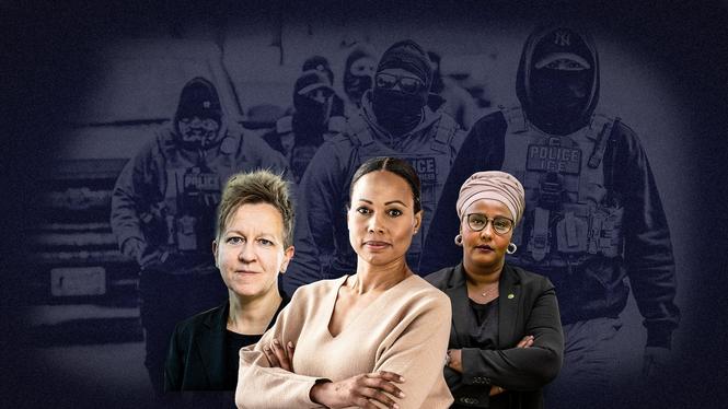 Ulrika Westerlund, Alice Bah Kuhnke och Leila Ali Elmi från Miljöpartiet.