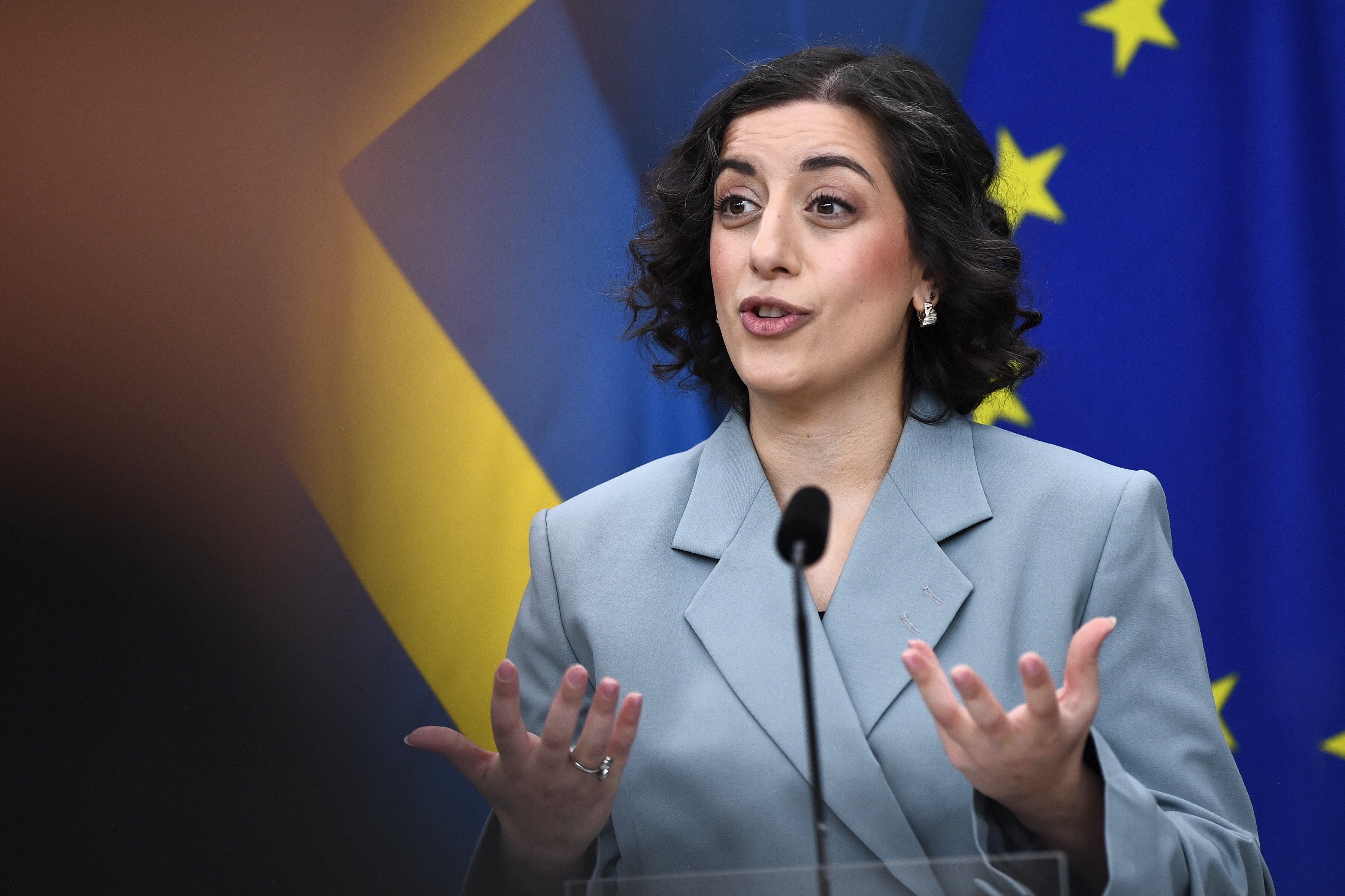 Simona Mohamsson (L), partiledare och utbildnings- och intregrationsminister. 