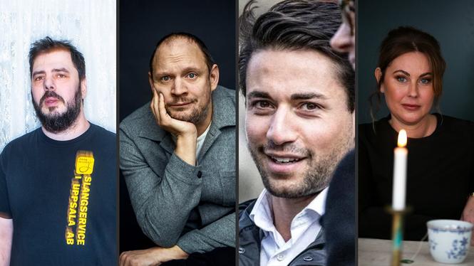 Chang Frick, Jonatan Unge, Nick Alinia och Bianca Meyer deltar alla i dagens rättegång.