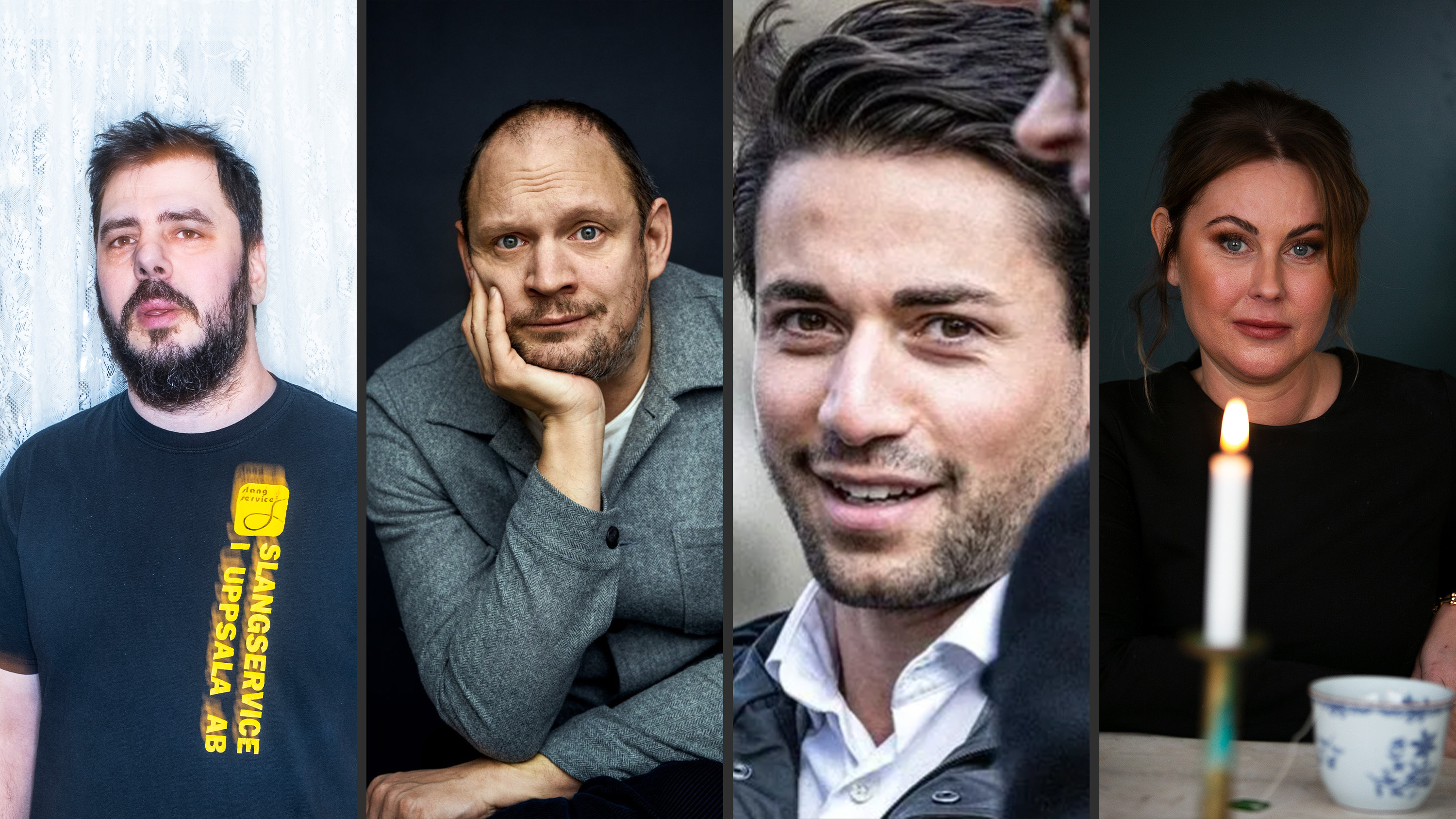 Chang Frick, Jonatan Unge, Nick Alinia och Bianca Meyer deltar alla i dagens rättegång.