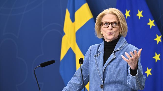 Finansminister Elisabeth Svantesson (M). 