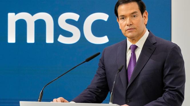 USA:s utrikesminister Marco Rubio håller säkerhetskonferensens mest efterlängtade, och fruktade, tal.