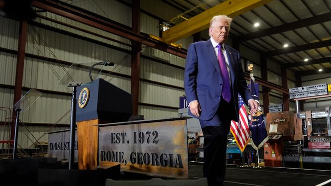 Donald Trump besökte Georgia i slutet av veckan.