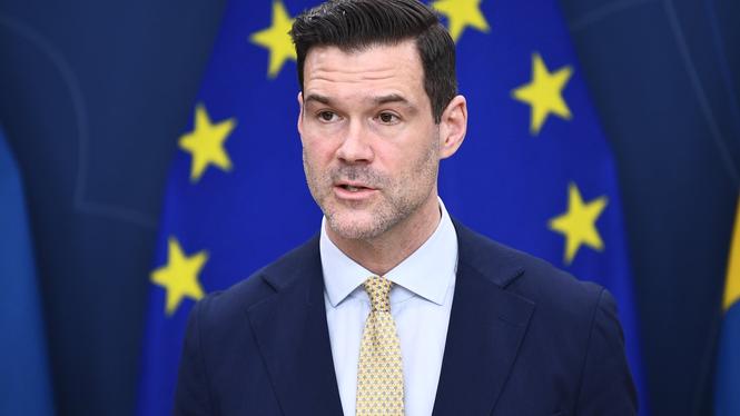 Migrationsminister Johan Forssell (M). Arkivbild