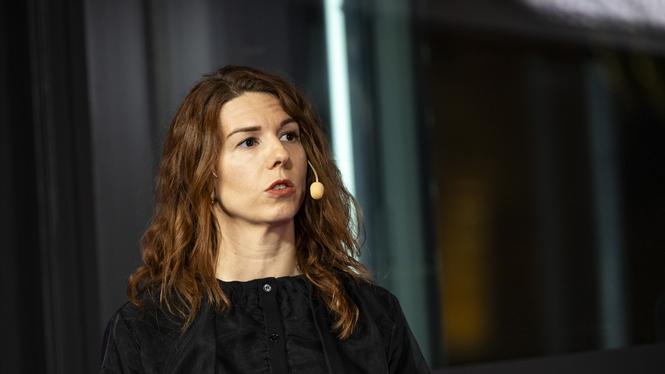 Emilia Bjuggren, gruppledare för Socialdemokraterna i Stockholms stad. 