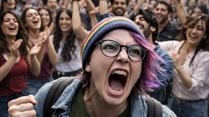 Så här ser svenska vänsterprofiler ut när vill skydda Irans mullor, hävdar Henrik Jönsson/AI.