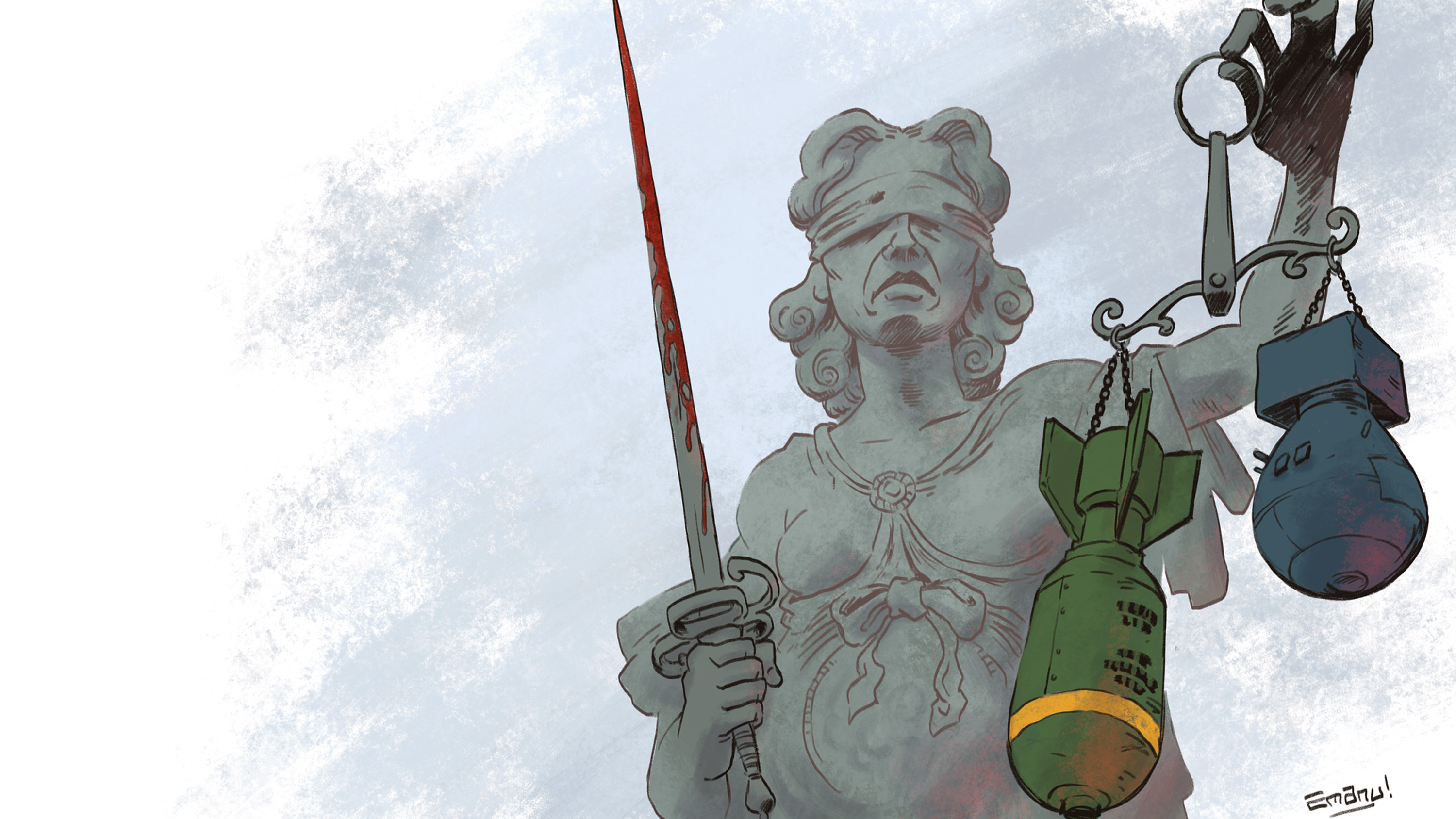 Folkrätten – denna komplexa väv av stadgar, traktat och domstolar – har i praktiken fungerat som det enda planetära samvete vi äger, skriver Göran Greider.