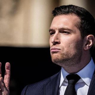 Nationell samlings partiledare Jordan Bardella.