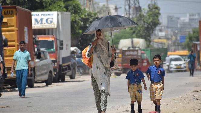 Extremhetta i Indien.