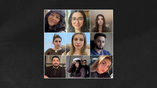 Kani Hassan, Diya Hassan, Ayla Rostami, Donya Javid, Darya Javid, Batis Goudarzi, Shahrdad Sherbabaki, Jomana Gad och Nardine Awad.