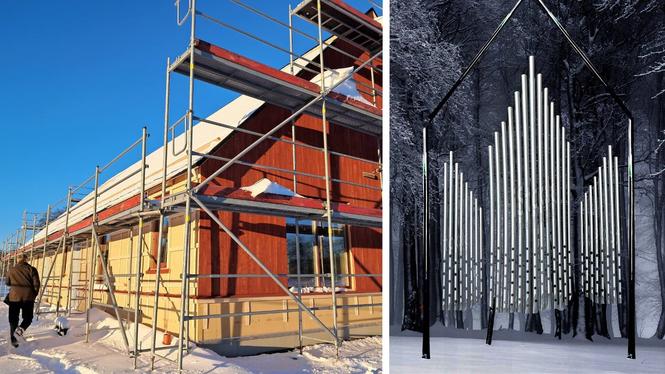 Ett stort konstprojekt blir granne med ETC Byggs parhusprojekt i Herrstorpet, Hultsfred.