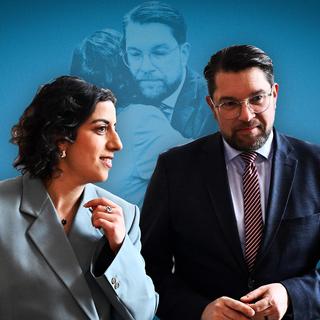 Simona Mohamsson (L) och Jimmie Åkesson (SD).