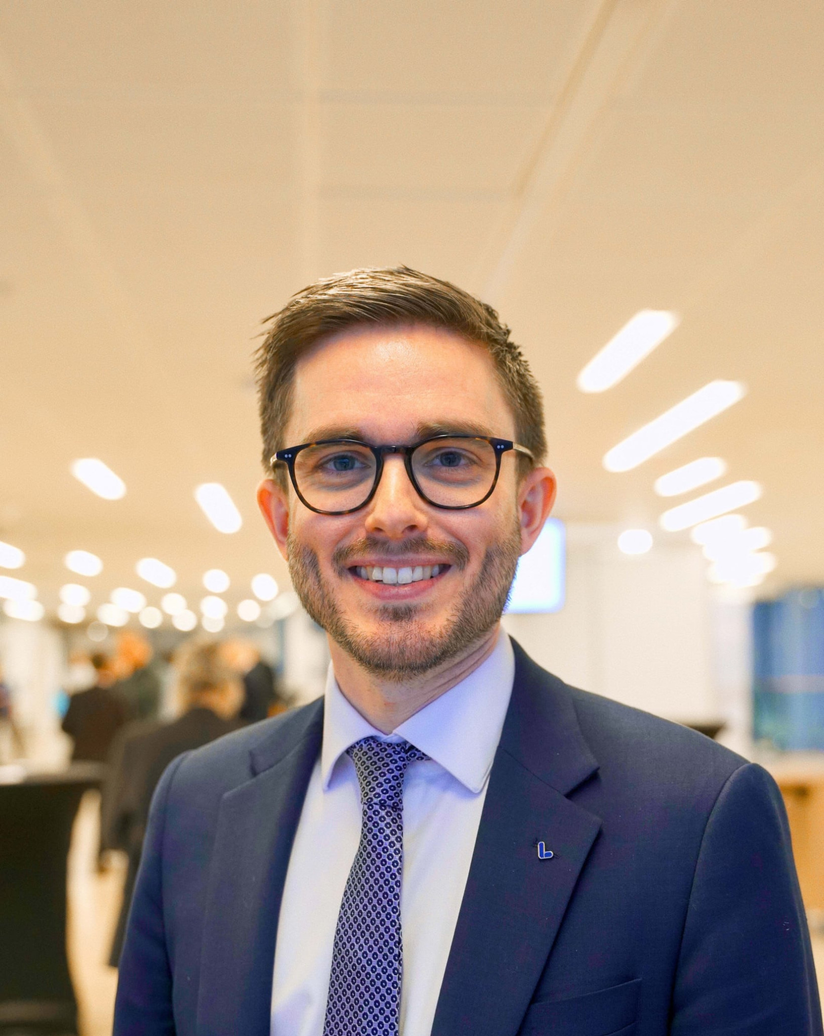 Fredrik Brange, partisekreterare i Liberalerna.