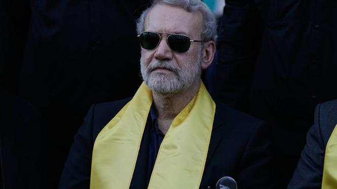 Ali Larijani 27 september 2025. Arkivbild.