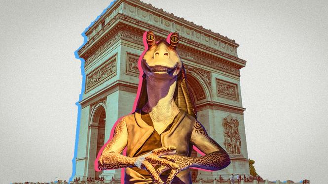 Från ”Star wars” till franskt kommunval, den galaktiska senatorn ansluter till Det okuvliga frankrike.