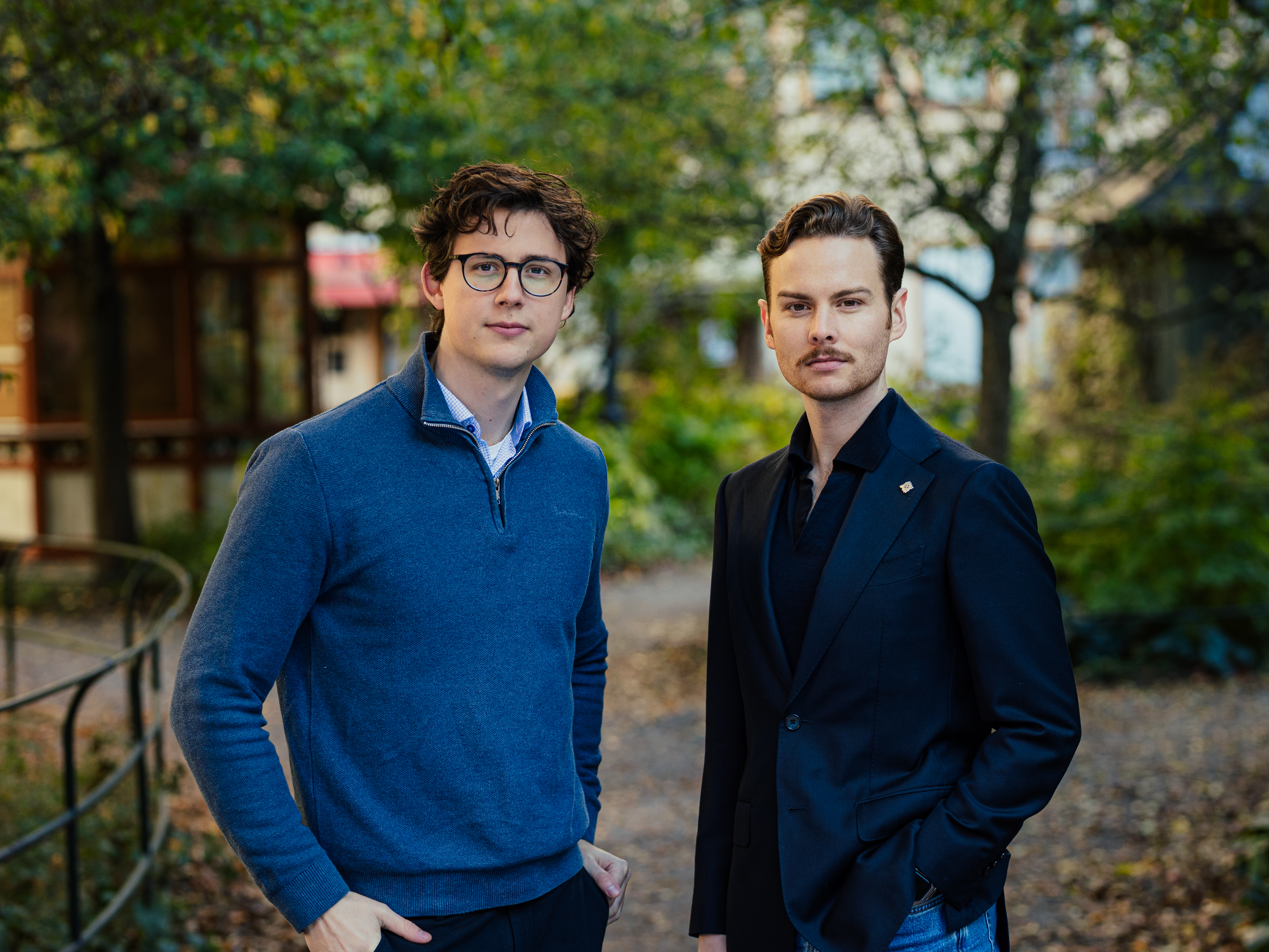 Erik Ovesson och Rasmus Elfström, Centerstudenter.