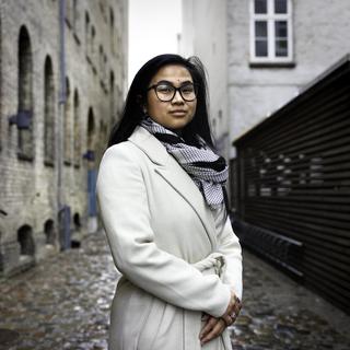 Tenna Røberg är kandidat till folketinget för ytterkantspartiet Dansk Folkeparti.