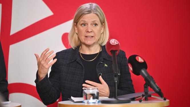 Socialdemokraternas partiledare Magdalena Andersson.