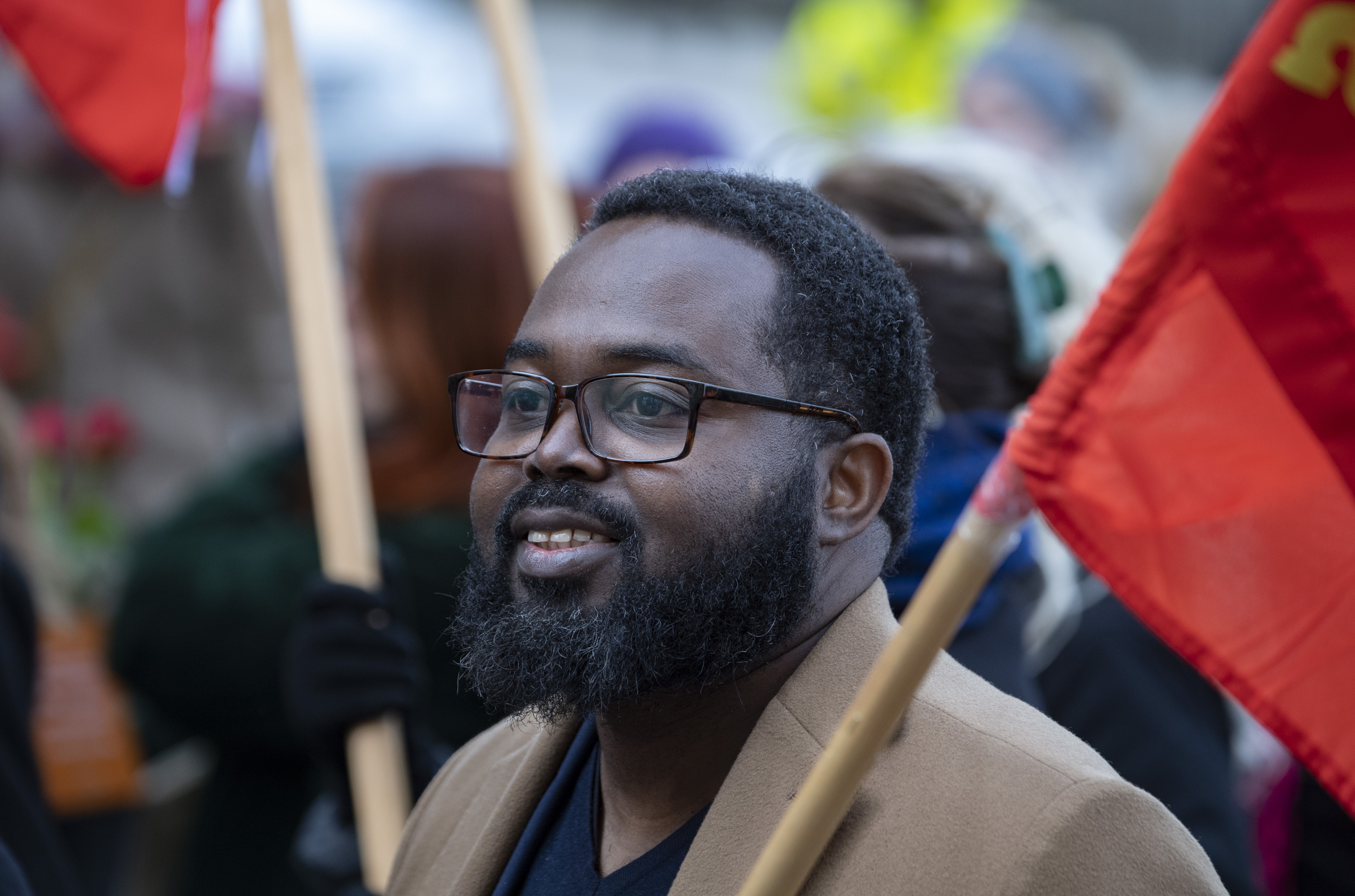 Malcolm Momodou Jallow (V), riksdagsledamot sedan 2017.