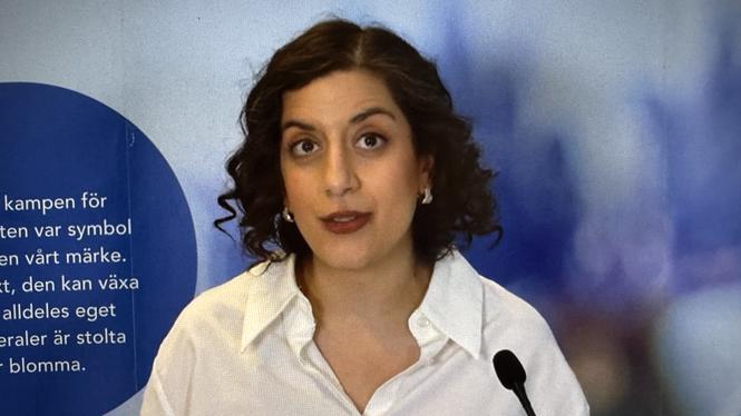 Simona Mohamsson återvaldes som partiledare på Liberalernas extra landsmöte under söndagskvällen. 