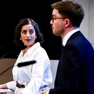 Liberalernas partiledare Simona Mohamsson och partisekreterare Fredrik Brange.