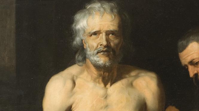 ”Senecas död”, målning av Peter Paul Rubens 1612–1613 (detalj).