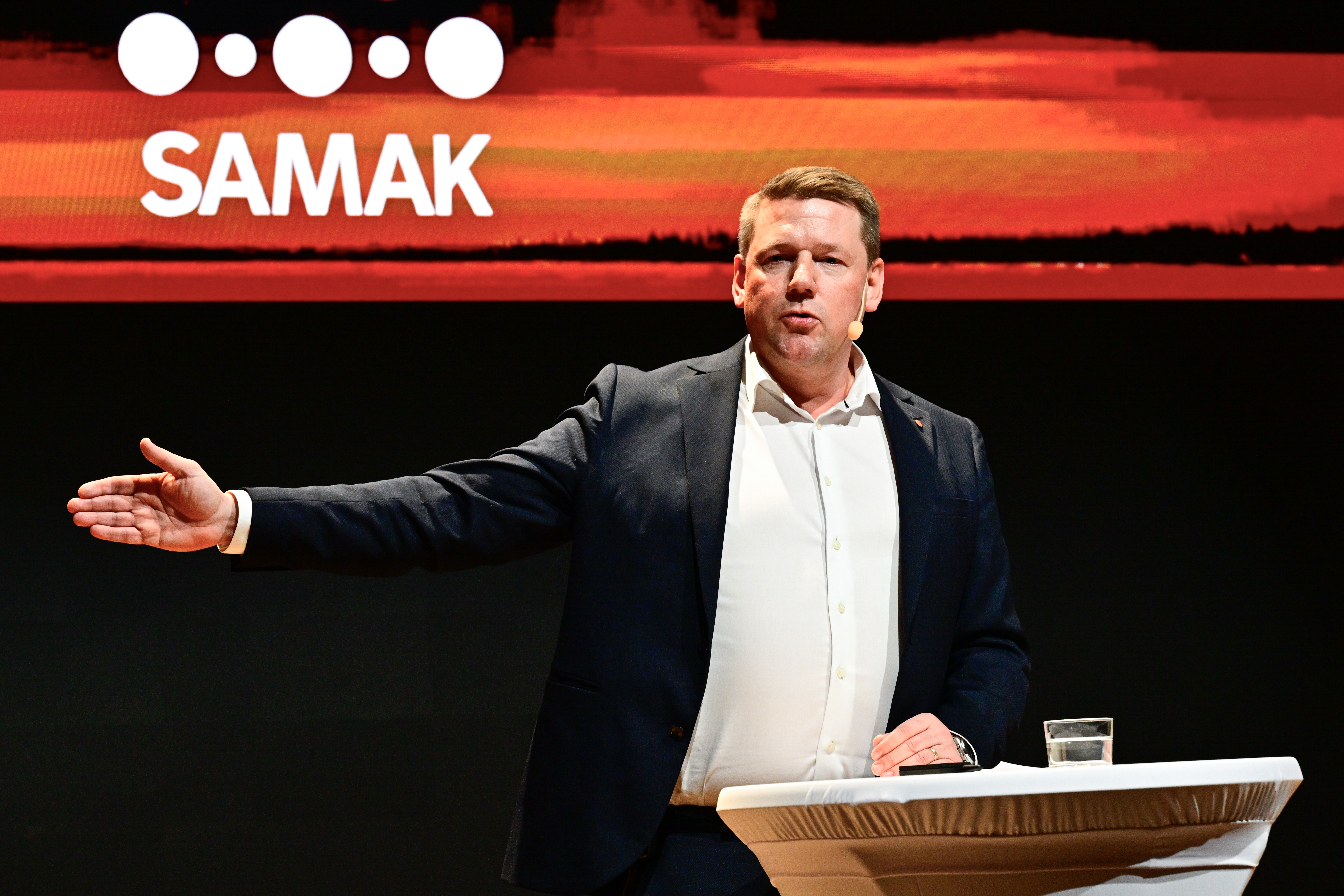 Socialdemokraternas partisekreterare Tobias Baudin.