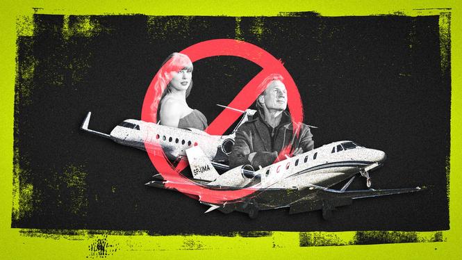 Petter Stordalen och Taylor Swift är några av de utrarika som flyger privatjet.