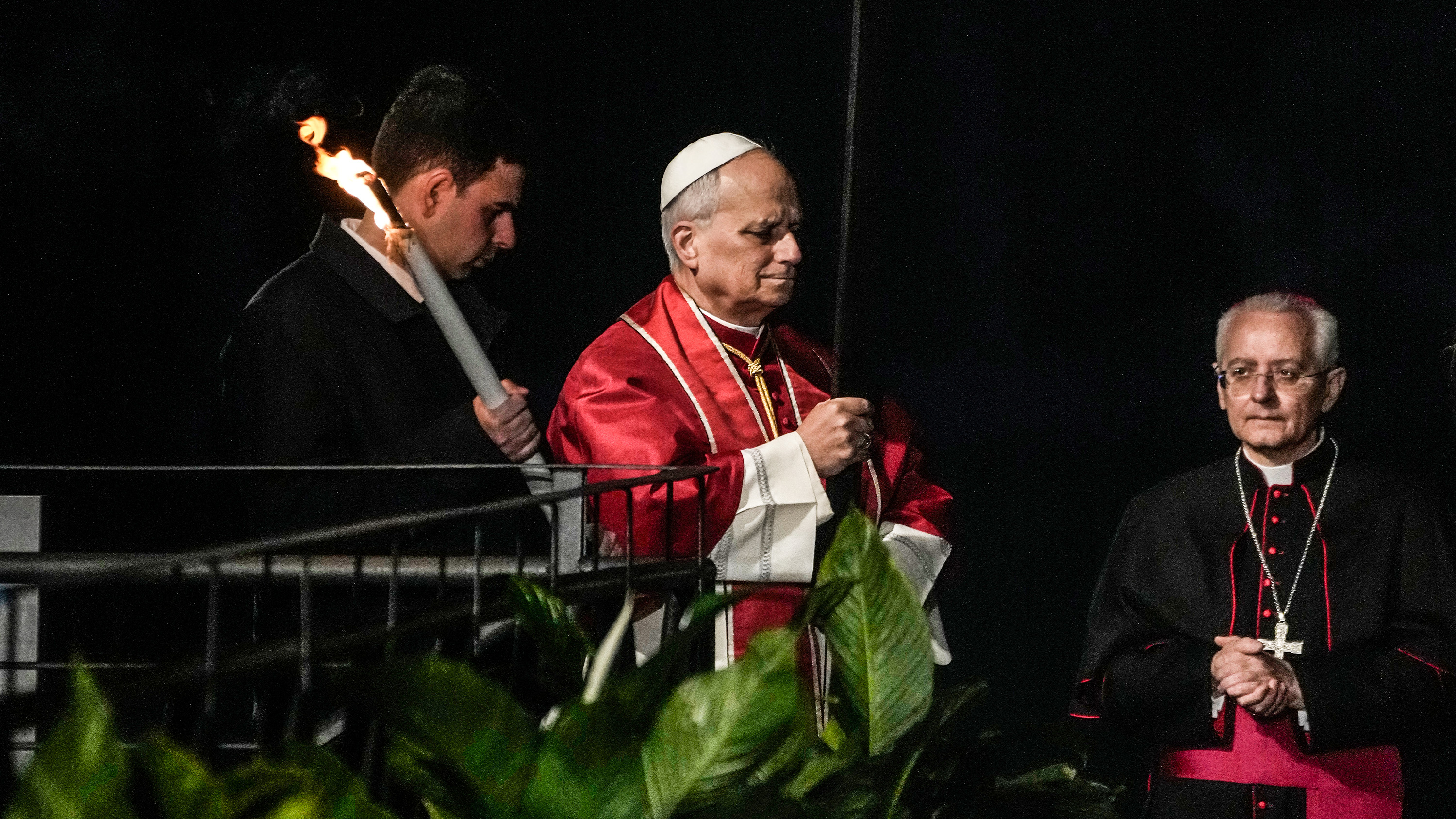 Påven under påskfirandet i Rom. 