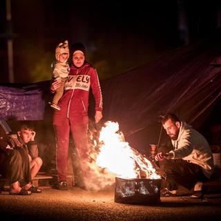 En familj på flykt från södra Libanon söker skydd i Beirut.