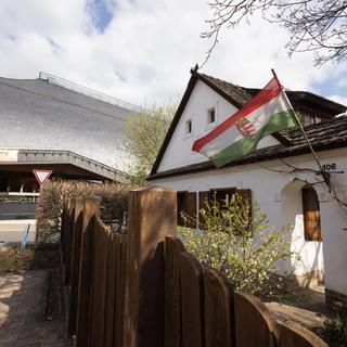 Viktor Orbáns hus, i hembyn Felcsút, är närmaste grannen till den jättelika fotbollsstadion Pancho. Regimkritiker ser stadion som en symbol för Orbáns megalomani.