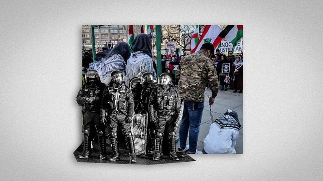 Den 8 april ställdes en galge upp på Alexanderplatz i centrala Berlin.