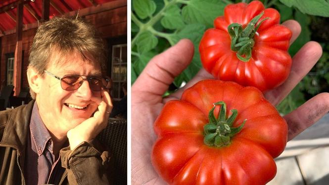 Thore Rosenberg har just blivit medlem i ETC Solparks andelsodling. Han ser fram emot att ta emot nyskördade, giftfria grönsaker – och ingå i ett sammanhang.