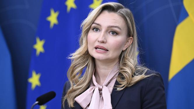 KD-ledaren Ebba Busch vill begränsa rennäringen. Arkivbild. 