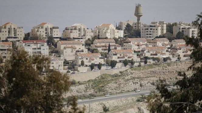 Bosättningen Maale Adumim i ockuperande 