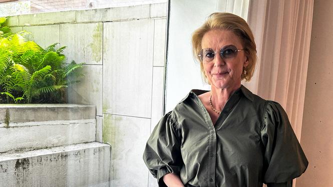 Finansminister Elisabeth Svantesson (M) i Washington DC, USA.