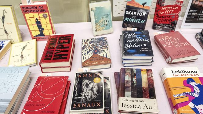 Böcker på Göteborgs stadsbibliotek.