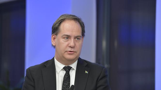 Kenneth G Forslund (S), förste vice talman i riksdagen. 