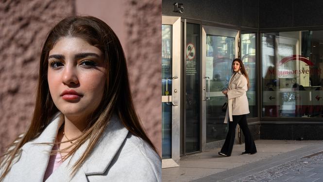 Nardine, 21, gjorde som Migrationsverket sa – bokade en flygbiljett.
