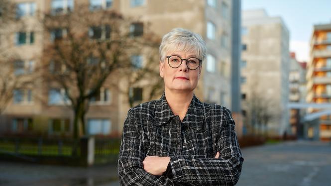 Marie Linder, förbundsordförande Hyresgästföreningen. 