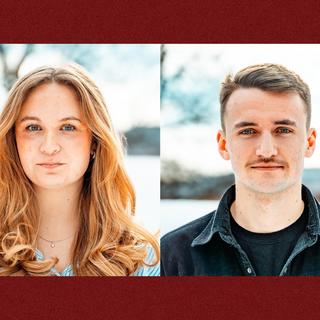 Hanna Lindqvist och Anton Bylin, språkrör Grön ungdom. 