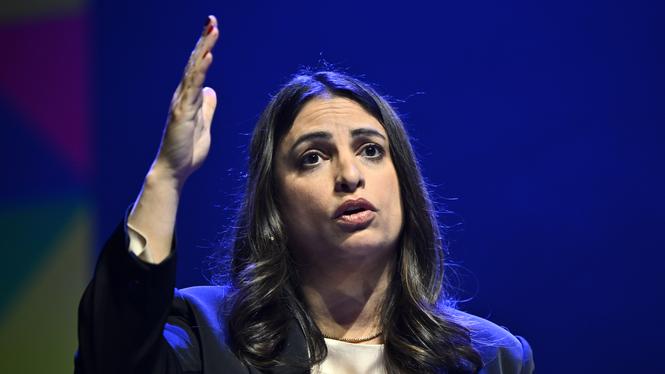 Vänsterpartiets partiledare Nooshi Dadgostar. 