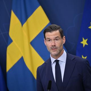 Migrationsminister Johan Forssell (M). Arkivbild. 