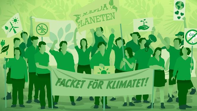 Fackförbunden i Sverige börjar i allt större utsträckning att engagera sig i miljö- och klimatfrågor på jobbet.